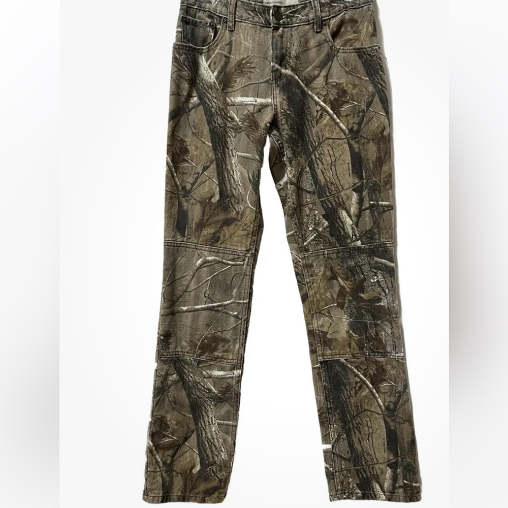 Levi Strauss Realtree Camoflauge Mid Rise Straight Leg Field Gear Pants Sz 6M